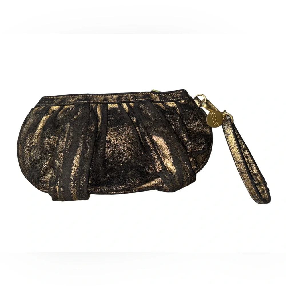 Botkier for target distressed gold metallic clutch